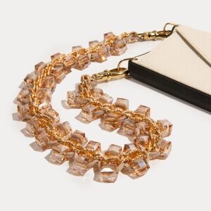 Bandolier Gold Crystal Wristlet
